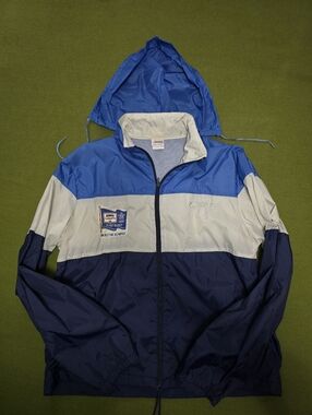 Vintage 1988 Calgary Winter Olympics nylon varsity jacket,